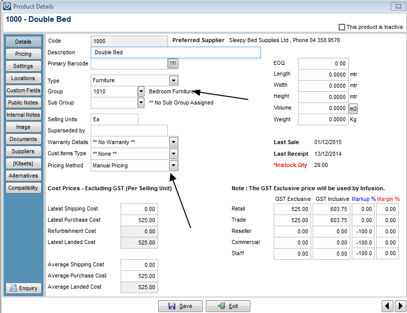 Product Pricing Methods Infusion Business Software